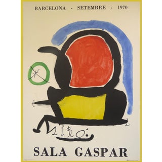 Joan Miró, Original Exhibition Poster: Sala Gaspar, Barcelona, 1970, Lithograph For Sale