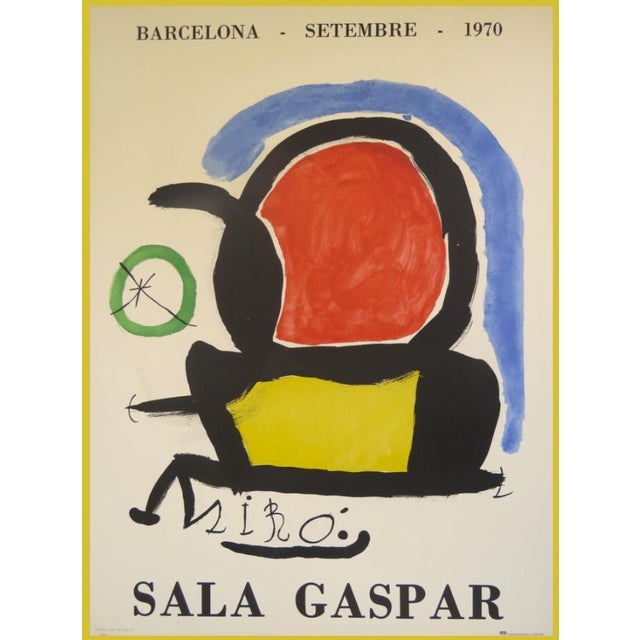 Joan Miró, Original Exhibition Poster: Sala Gaspar, Barcelona, 1970, Lithograph For Sale