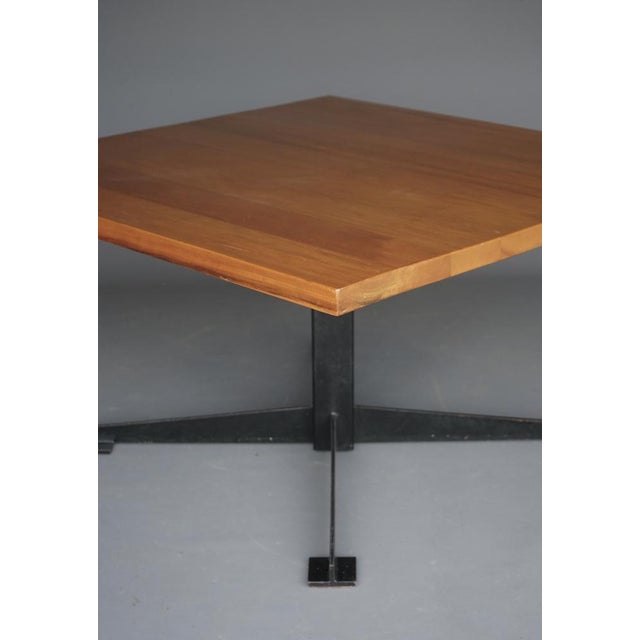 Black Brutalist Dining Table with Cherry Top by Wim den Boon, 1961 For Sale - Image 8 of 18