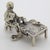 1980s Vintage Italian Handmade Genuine Silver Shoemaker at Work Figurine Miniature For Sale - Image 5 of 11