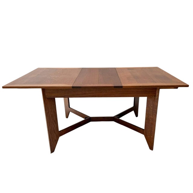 Art Deco Dutch Extending Dining Table by Hendrik Wouda, 1924 For Sale - Image 9 of 12