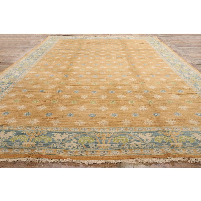 Camel Vintage Portuguese Rug - 08'10 X 14'10 For Sale - Image 8 of 9