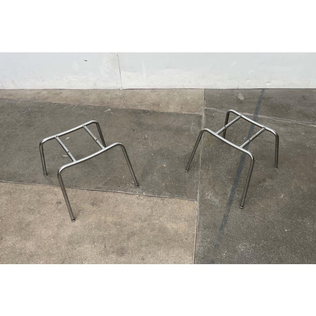 Mid-Century Modern Metal H-Bases for Chairs from Wild + Spieth and Fröscher, 1960s, Set of 2 For Sale - Image 9 of 15