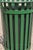 Late 20th Century Outdoor Slatted Steel Metal Green Park Trash Can & Liner - 24 Gallon For Sale In Philadelphia - Image 6 of 10