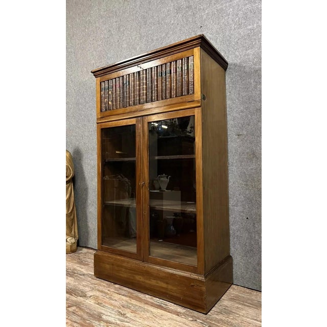 Napoleon III Notary's Display Bookcase with Hidden Secretary, 1850s For Sale - Image 3 of 10