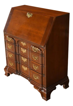Vintage Mahogany Councill Secretary Desk