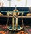 Mid-Century Modern Vintage Brass and Glass Side Tables Hollywood Regency Glam Era, Pair For Sale - Image 3 of 14