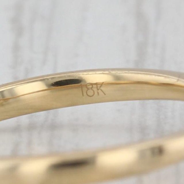 0.28ctw Diamond Cluster Ring 18k Yellow Gold Size 6.25 Engagement For Sale In Greensboro - Image 6 of 8