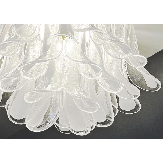 Glass Murano Glass Petal Chandelier, 1990s For Sale - Image 7 of 14