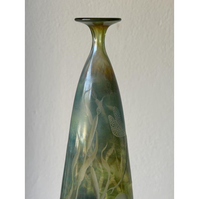 Dragonfly Studio Glass Vase by W. Schmid for Zwiesel, Germany, 1982 For Sale - Image 13 of 16