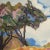 Early 20th Century "Mosaic Trees" Expressionist Style Landscape Oil Painting by Ernest Yarrow-Jones For Sale In Philadelphia - Image 6 of 11