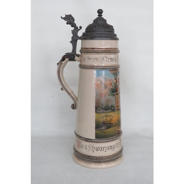 Marzi and Remy Germany Extra Large Ceramic Pewter Lidded