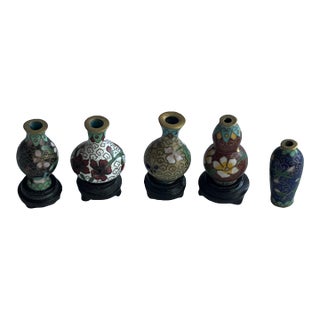 Miniature Cloisonné Vases For Sale
