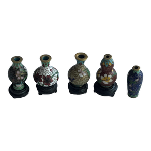 Miniature Cloisonné Vases