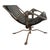 Architectural Motorcycle Leather Rocker Lounge Chair W/Ottoman Attributed to Joshua Height For Sale - Image 14 of 14