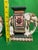 Mid 20th Century Mid 20th Century Pair of Polychrome Ceramic Elephant Plant Stands With Shou Medallions For Sale - Image 5 of 7