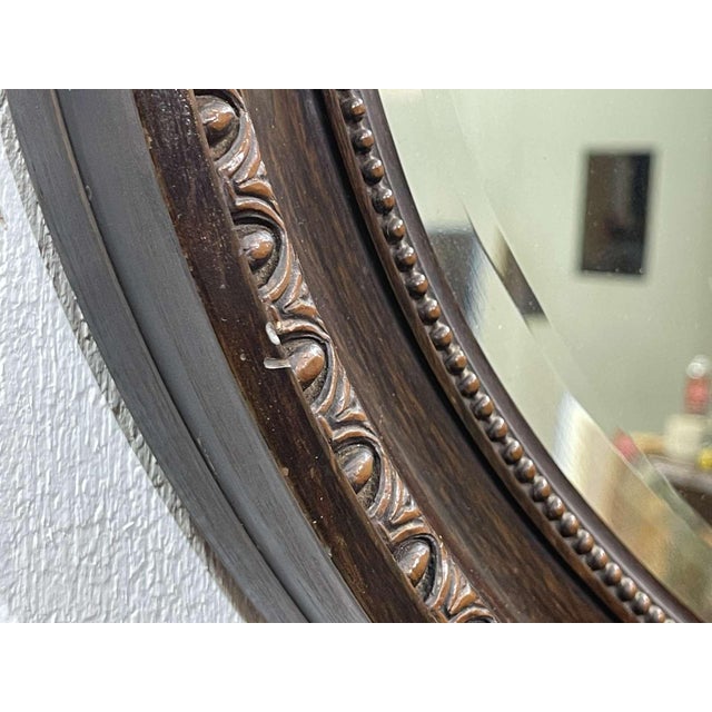 Antique Napoleon III Mirror in Rosewood, 1890s For Sale - Image 4 of 10