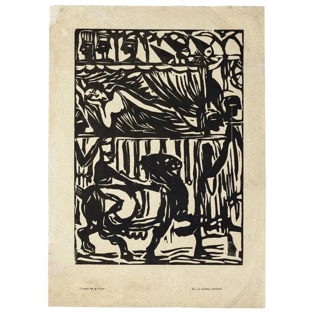 Persian Ballet is a woodcut on ivory-colored, realized at the beginning of the XX century by the Italian artist Arturo...