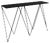 Giraffe Console Table with Natural Linoleum Top in Black by &New For Sale