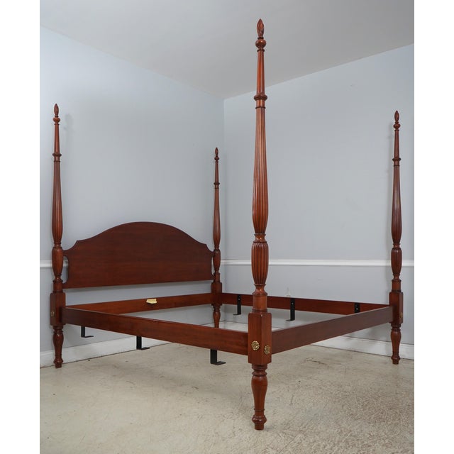 Age: C.2001 Details: Finish no.24 Model 162 High Arched Back Headboard Large Impressive Bed Federal Style Sheraton Style...