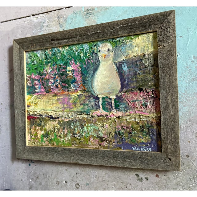 Wood "The Perch", Original Oil Painting, Bird Art For Sale - Image 7 of 10