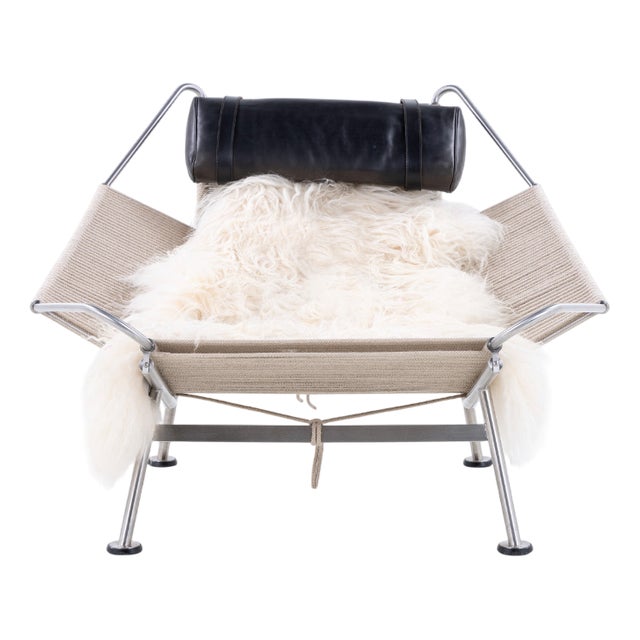 Flag Halyard Lounge Chair by Hans J. Wegner for PP Møbler, 1960s For Sale