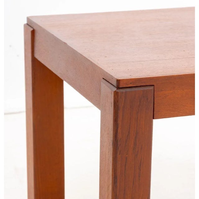 Mid-Century Modern Style Walnut Side Table For Sale - Image 4 of 6