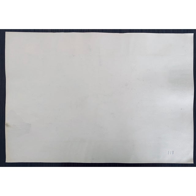 Paint Moses Bagel Bahelfer, Polish French Judaica Watercolor Gouache Painting Original Bauhaus Yiddish Art, 1988 For Sale - Image 7 of 8