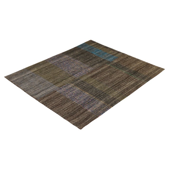 Handmade in a wool flatweave originating from Turkey circa 1950-1960, this item is a mid-century vintage kilim rug woven...