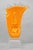 Orange Late 20th Century Ion Tamaian Postmodern Orange Blown Art Glass 20" Large Abstract Face Sculpture For Sale - Image 8 of 18