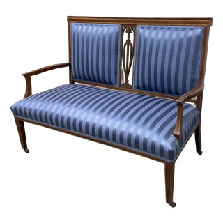 Edwardian Settee, Antique For Sale