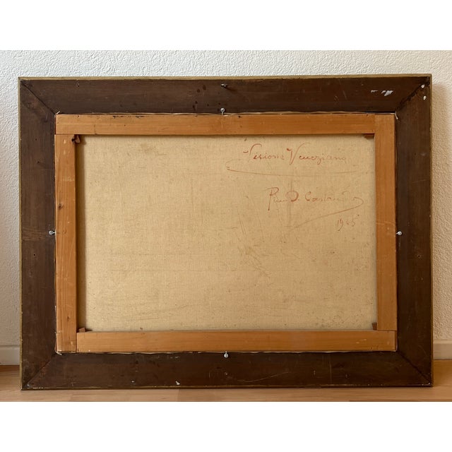 Pino Pessina da Castanedo, Visione Veneziana, Oil on Canvas, Framed For Sale - Image 10 of 12