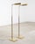 Koch & Lowy Mid 20th Century Koch & Lowy Omi Patinated Brass Pharmacy Floor Lamps - a Pair For Sale - Image 4 of 18