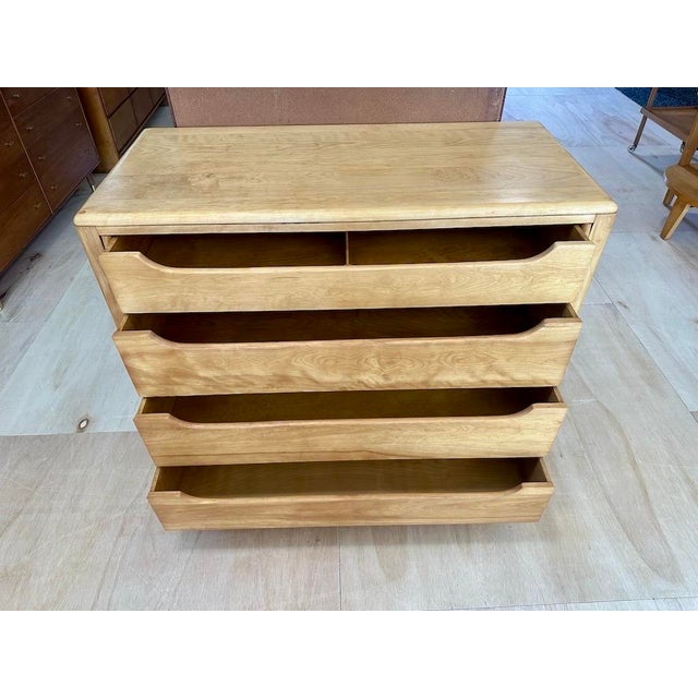 1940s Heywood Wakefield 4-Drawer Tambour Chest/ Cabinet For Sale - Image 5 of 12