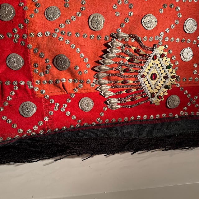 Tribal Unique Antique Ottoman Empire Ceremonial Horse Blanket. Framed Will Be a Collectors Piece. Wedding Blanket18th /19 Century “Yatak” For Sale - Image 3 of 4