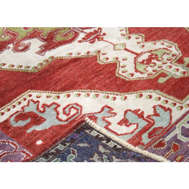 1960s Turkish Oushak Rug For Sale - Image 4 of 6