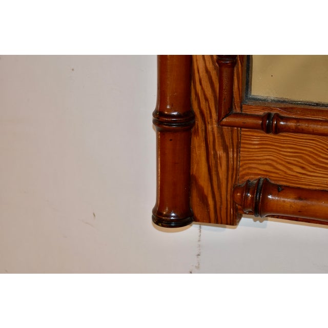Late 19th Century Late 19th Century Faux Bamboo Mirror From France For Sale - Image 5 of 7