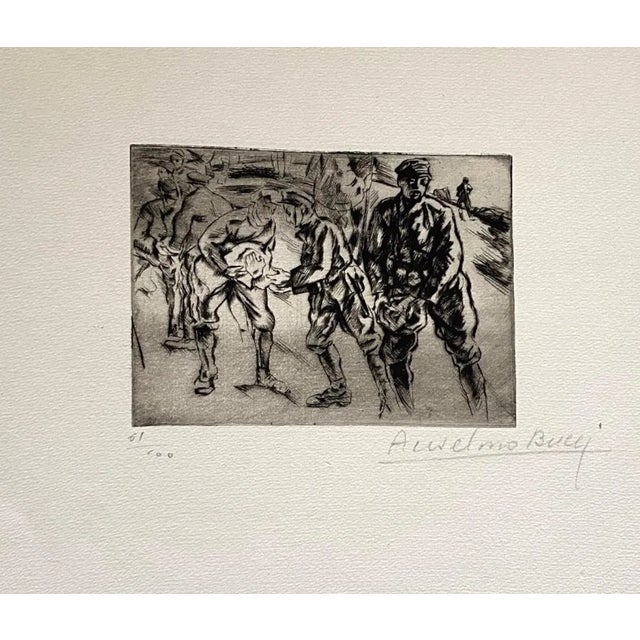 Anselmo Bucci, Militant, 1917, Etching For Sale