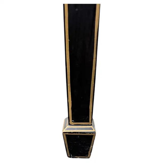 Hollywood Regency Chinoiserie Demilune Sideboard Console Table Server For Sale - Image 10 of 12