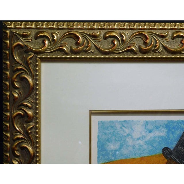 "Les Jeunes Maries" Contemporary Figurative Wedding Scene Print by Graciela Rodo Boulanger, Framed For Sale - Image 11 of 12