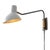 Nova Swing Wall Lighting, Gunmetal With Matte White Shade, Plug-In, Dimmer Switch For Sale