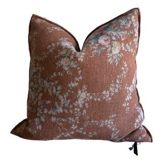 French Linen Accent Cover– Pompadour Argile 20 For Sale