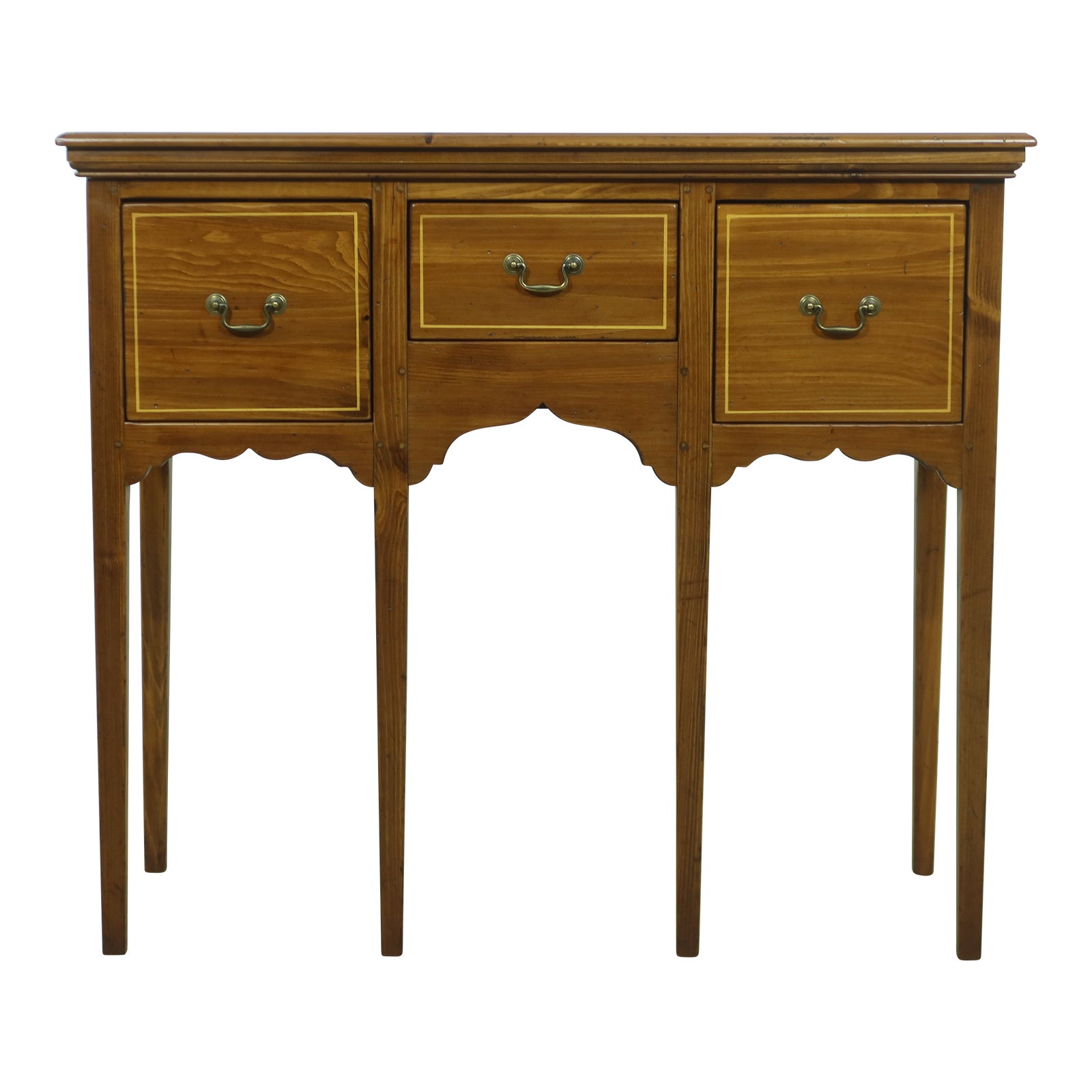 Ethan Allen 3 Drawer Pine Huntboard Sideboard Server Chairish