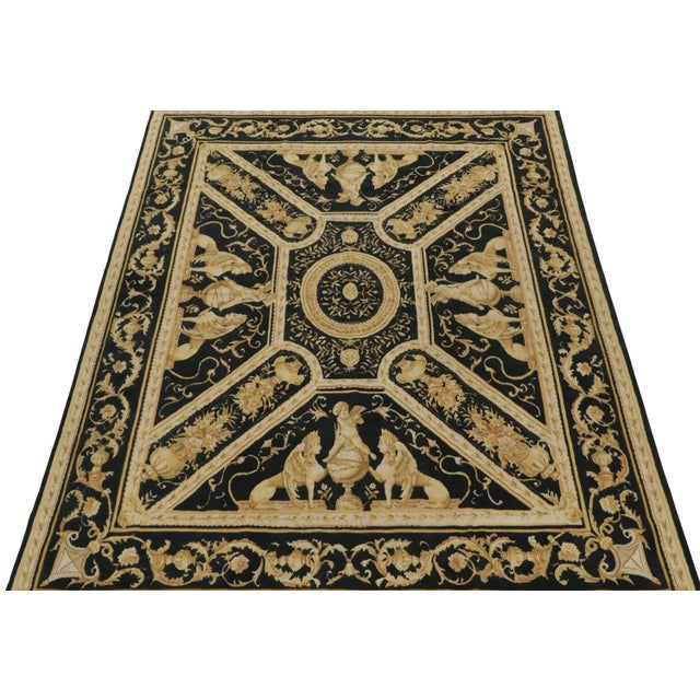 Handwoven in wool, an 8x10 Kilim inspired by Tudor flat weaves, joining Rug & Kilim’s classic-style European collection....