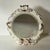 Shabby Chic Gold & White Rose Tabletop Mirror For Sale - Image 3 of 8