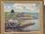 1960s Fish Houses, Summerville Oil Painting on Board Signed by Canadian Gordon Payne For Sale - Image 12 of 14
