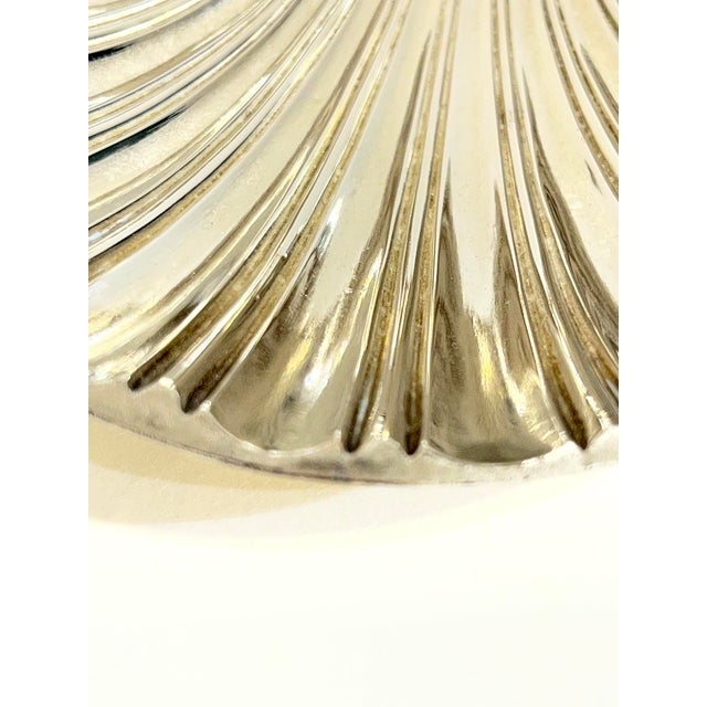 Vintage Sheffield Silver Plate Shell Dish, English Regency Style For Sale - Image 9 of 13