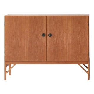 China No. 232 Cabinet Oak and Brass attributed to Børge Mogensen for C.M. Madsen, Denmark, 1960s For Sale
