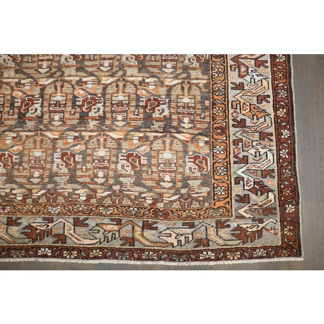 A 1920s Persian Malayer gallery-size runner with a paisley motif