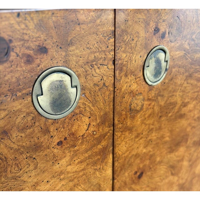 Mid Century Century Burl China Cabinet For Sale - Image 15 of 15